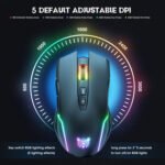 ONIKUMA CW905 2.4G RGB Lighting Wireless Mouse(Black) - Image 3