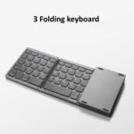 B089 Bluetooth Foldable Keyboard with Numeric(Grey) - Image 2