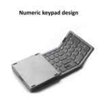 B089 Bluetooth Foldable Keyboard with Numeric(Grey) - Image 4
