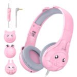 SoulBytes S31 Kids Wired Over-Ear Earphone with Microphone, Length: 1.5m(Pink) - Image 2