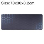 Anti-Slip Rubber Cloth Surface Game Mouse Mat Keyboard Pad, Size:70 x 30 x 0.2cm(Blue Honeycomb)