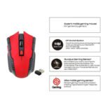 6-keys 2.4G 1600DPI Three-speed Adjustable Wireless Office Mouse(Blue) - Image 4