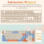 LANGTU L98 Wireless RGB Tri-mode Mechanical Gaming Keyboard(Green) - Image 2