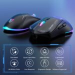 ONIKUMA CW917 RGB 4800DPI Dual Mode Wired + 2.4GHz Wireless Mouse(Black) - Image 6