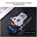 YINDIAO A7 2.4GHz 1600DPI 3-modes Adjustable 7-keys Rechargeable RGB Light Wireless Silent Gaming Mouse (White) - Image 7