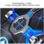 YINDIAO A7 2.4GHz 1600DPI 3-modes Adjustable 7-keys Rechargeable RGB Light Wireless Silent Gaming Mouse (White) - Image 8