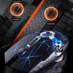 YINDIAO A7 2.4GHz 1600DPI 3-modes Adjustable 7-keys Rechargeable RGB Light Wireless Silent Gaming Mouse (White) - Image 11