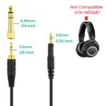 ZS0088 For Audio-Technica ATH-M50X / ATH-M40X Spring Headset Audio Cable, Cable Length: 1.4m-3m - Image 3