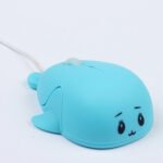 Cute Cartoon Wired Mouse Girl Office Home Laptop  Mouse(Blue) - Image 2