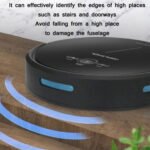 GEERLEPOL Smart Home Automatic Refilling Sweeping Robot, High Configuration Support Mobile Phone APP(Black) - Image 5