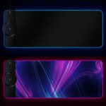 K9186 Multifunctional RGB Lighting Mouse Pad With Wireless Charger(Colorful) - Image 2