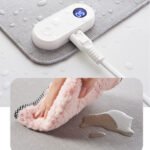 150W  80x33cm Heated Mouse Pad Digital Display Adjustable Hand Warmer Desk Pad 220V EU Plug Gray - Image 6