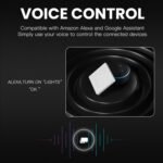 Tuya ZigBee Smart Single-fire Zero-fire Sharing Timing Voice Wall Switch EU Plug, Style: 2 Ways (White) - Image 6