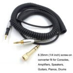 For ATH-M50X / M40X / M70X Spring Headset Audio Cable AUX 2.5mm Head - Image 5