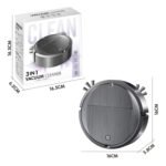 Intelligent Sweeper Robot Home Automatic 3 In 1 Integrated Cleaning Machine Vacuum Cleaner, Style: Rechargeable White - Image 11