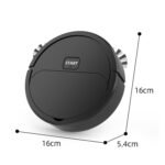 Automatic Mini Sweeping Robot Mopping Sweeping Suction 3 In 1 Cleaning Machine, Color: Black Battery - Image 8