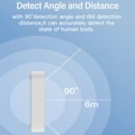 Tuya WiFi Square Human Presence Sensor Millimeter Wave Radar Detection Built-in Illuminance Sensor - Image 5
