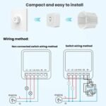 FS-02W 1CH WiFi 16A Smart Switch Voice Timer Switch For Amazon Alexa / Google Assistant - Image 8