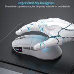 iMICE G900 6 Keys 12800DPI Gaming Mouse Rechargeable Tri-Ode Wireless Mouse(Black) - Image 5