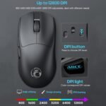 iMICE G900 6 Keys 12800DPI Gaming Mouse Rechargeable Tri-Ode Wireless Mouse(Black) - Image 7